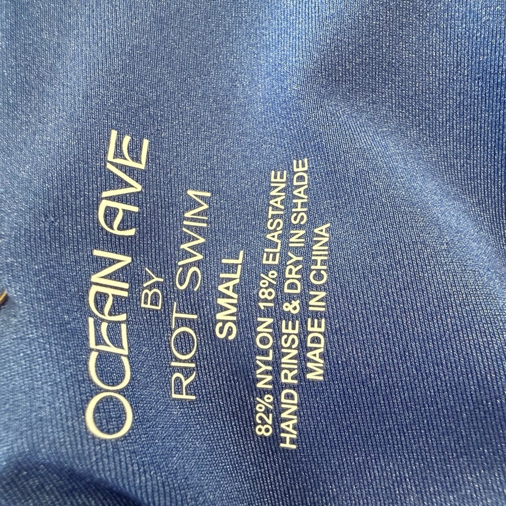 NWT Ocean Ave by Riot Swim Biscayne One Piece Cut out Swimsuit Size Small - Picture 6 of 7
